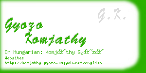 gyozo komjathy business card